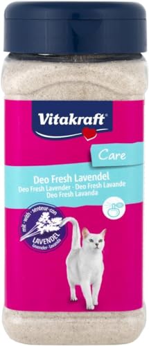 Vitakraft Deo Fresh Lavendel, Frischegranulat für Katzentoiletten, zarter Duft, in...
