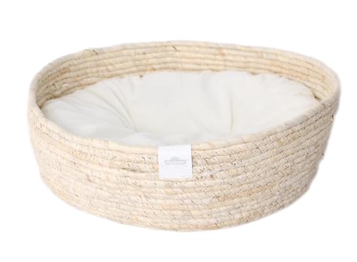 Dehner Premium Lovely Kuschelbett Guter Schlaf, Ø 38 cm, Höhe 13 cm,...