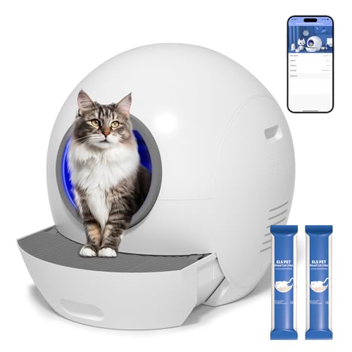 ELS PET Selbstreinigende Katzentoilette katzenklo selbstreinigend: Katzenklo XXL...