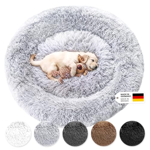 Wahre Tierliebe Hundebett Fluffy Wolke - Das Original, mit waschbarem Bezug Hundekissen,...