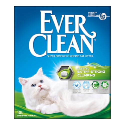 Ever Clean Extrastarkes klumpendes Katzenstreu, 10 Liter, mit Duftstoffen, Extra Strong