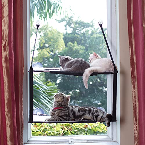 L.S Katzen Hängematten Fensterplatz Fenster Betten Katzenbett Bis zu 25kg Stabiler...